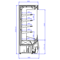 Igloo Timor 1.0 cooled wall hanger - With internal cooling unit