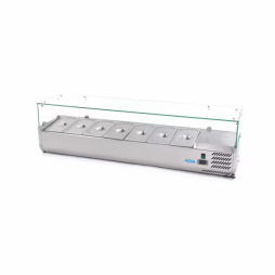 Maxima Feltéthűtő 160 cm - 7x1/3 GN - Leheletvédő üveggel Maxima Feltéthűtő 160 cm - 7x1/3 GN - Leheletvédő üveggel