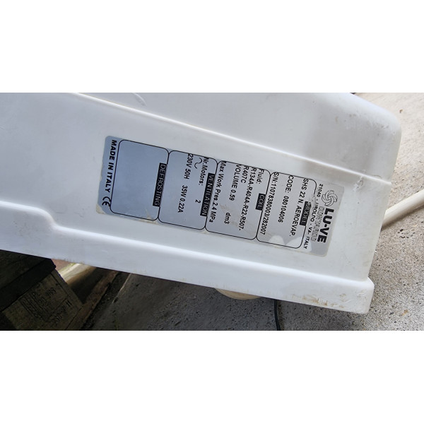 LU-VE SHS 22 - evaporator - Plus - Refrigerant LU-VE SHS 22 - evaporator - Plus - Refrigerant