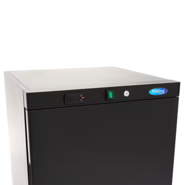 Maxima R 200 B Kühlschrank, unter der Theke, schwarz lackiertes Design, 200 l
