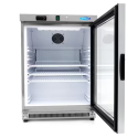 Maxima R 200 SSG Üvegajtós hűtőszekrény, pult alatti, rozsdamentes, 200L Hűtők