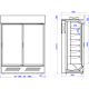 Igloo KING AT-M 1.6 - Álló Fagyasztó - Nyíló üvegajtóval