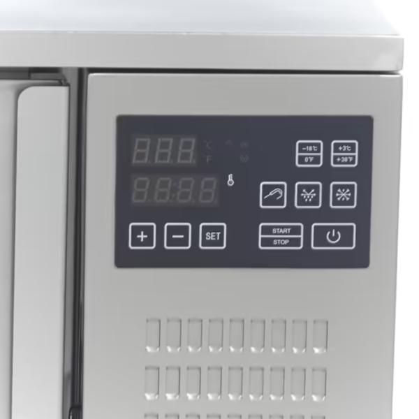 Maxima Sokkoló hűtő - fagyasztó, 6,5/4kg, 2xGN2/3 + 1xGN1/2 férőhelyes 