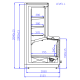 Igloo Level 3.75 L-mod/C - fagyasztó/hűtő regál