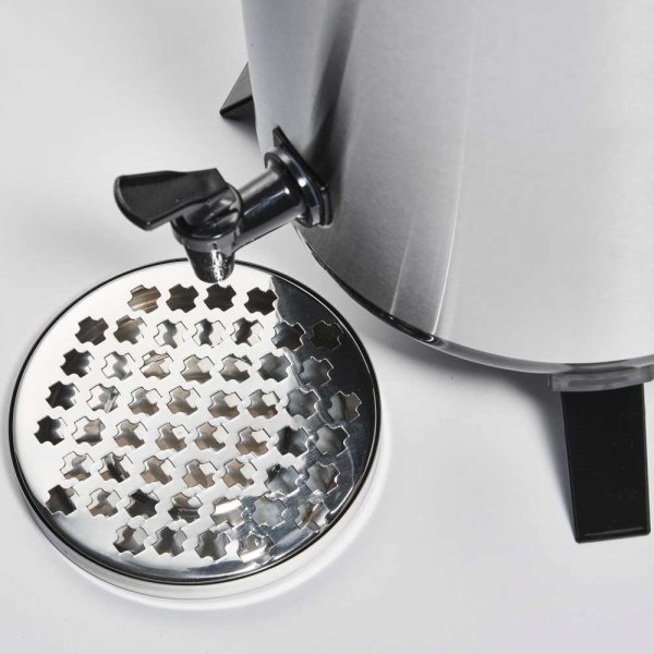 Stainless steel drip tray - ideal for thermoses, diameter: 14 cm Hot beverage dispenser