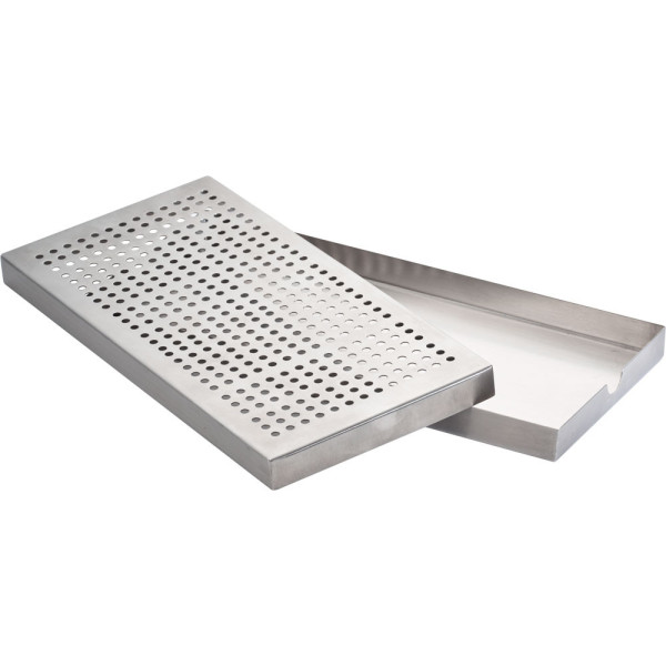 Edelstahl 30x15 cm Tropfschale Edelstahl 30x15 cm Tropfschale
