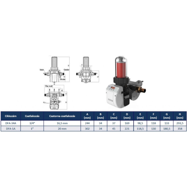 Automatischer Filterscheiben-Wasserfilter DFA-34A 3/4″ – Für automatische Wasserenthärter Automatischer Filterscheiben-Wasserfilter DFA-34A 3/4″ – Für automatische Wasserenthärter