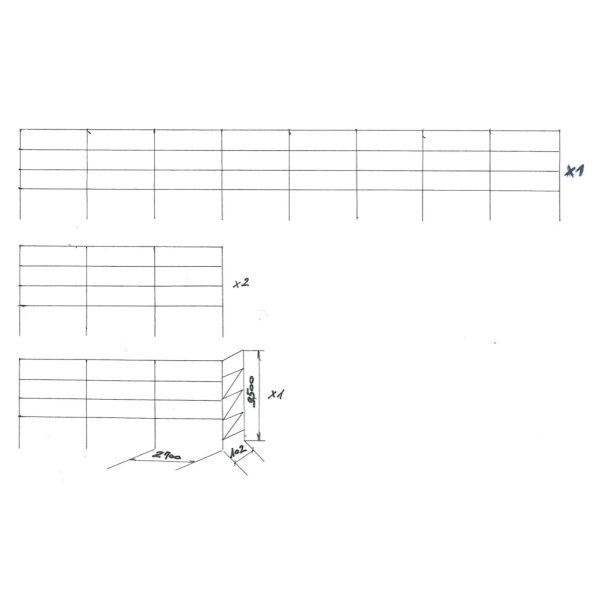Nehézállvány, raklapos állványrendszer, polcrendszer, raktáriállvány - 270x100x350 cm Nehézállvány, raklapos állványrendszer, polcrendszer, raktáriállvány - 270x100x350 cm