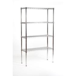 4 tier light duty chrome shelving 91 cm 4 tier light duty chrome shelving 91 cm