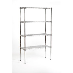 4 tier light duty chrome shelving 91 cm 4 tier light duty chrome shelving 91 cm