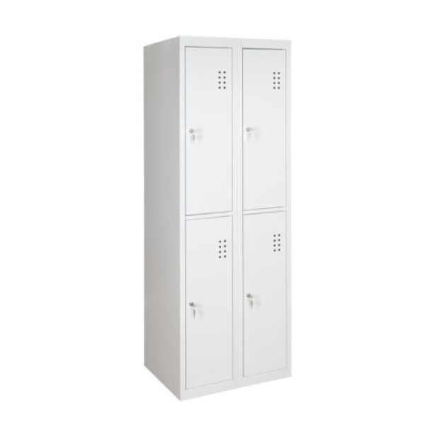 4-person, short-door, metal locker