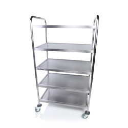 Five-level mixing cart - tray size: 835x510 mm Five-level mixing cart - tray size: 835x510 mm
