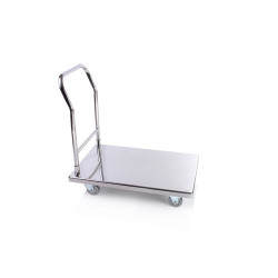 Stainless Steel Flatbed Trolley, Freight Vehicle - 55x87x90 cm Stainless Steel Flatbed Trolley, Freight Vehicle - 55x87x90 cm
