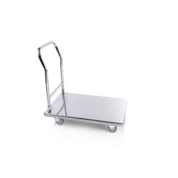 Stainless Steel Flatbed Trolley, Freight Vehicle - 55x87x90 cm Stainless Steel Flatbed Trolley, Freight Vehicle - 55x87x90 cm