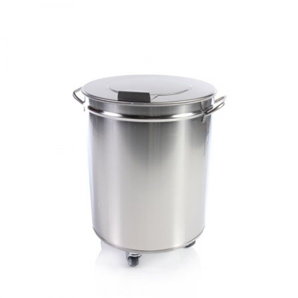 Stainless steel kitchen bin 75 liter  Feeders