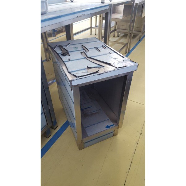 Small neutral panel 40,5x58 cm Stainless steel tables