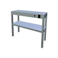 Beheizte zweistufige Lieferregal 300 Serie, 1200 mm lang