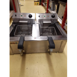 Beckers FBR 13 + 13 LT "13 + 13 Liter elektrische Fritteuse / Friteuse