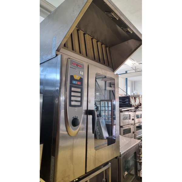 Rational SCC 101 - 10-Blech-Kombidämpfer - mit Rost - mit Dunstabzug Rational SCC 101 - 10-Blech-Kombidämpfer - mit Rost - mit Dunstabzug