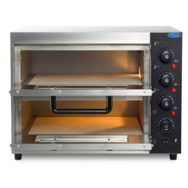2-Flammen-Pizzaofen – kleine Größe – für 2 x 40 cm große Pizzen 2-Flammen-Pizzaofen – kleine Größe – für 2 x 40 cm große Pizzen