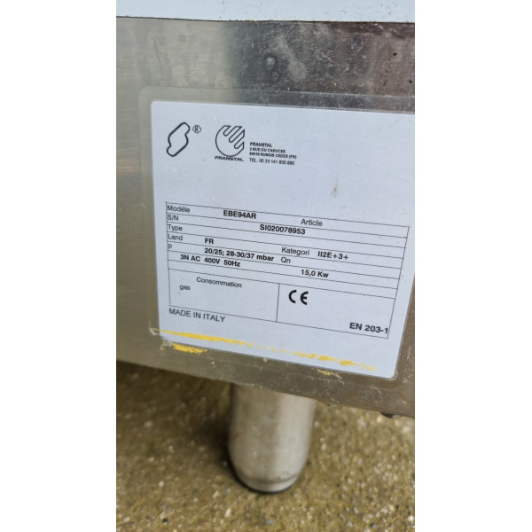 Franstal EBE95AR – Elektrische 2-Zonen-Grillplatte mit gerippter Oberfläche/Scheibengrill/Flachgrill Franstal EBE95AR – Elektrische 2-Zonen-Grillplatte mit gerippter Oberfläche/Scheibengrill/Flachgrill