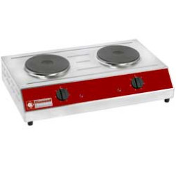 Elektroherd mit 2 runden Herdplatten (2x 1,5 kW),