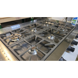 SMEG PU128 – Stolová plynová varná doska – 6 horákov, polopriemyselný dizajn - Zemný plyn!