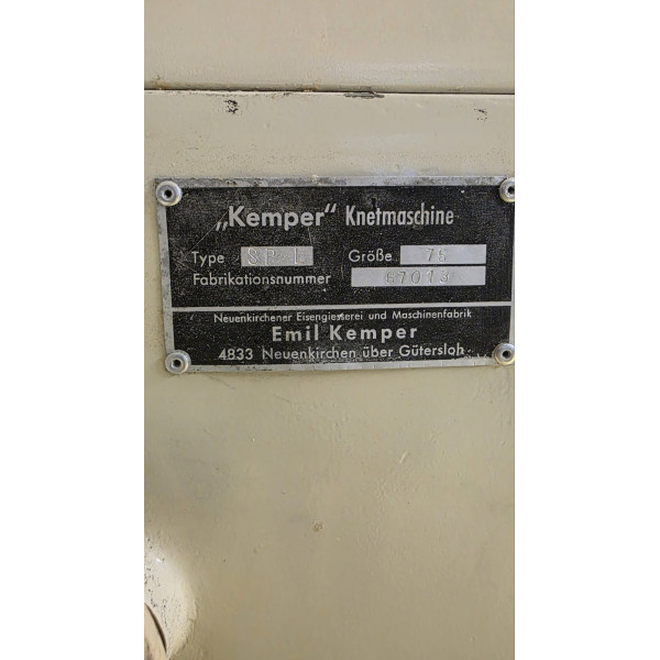 Kemper SPL 75 – Industrial spiral kneader – 75 kg flour / 120 kg dough capacity