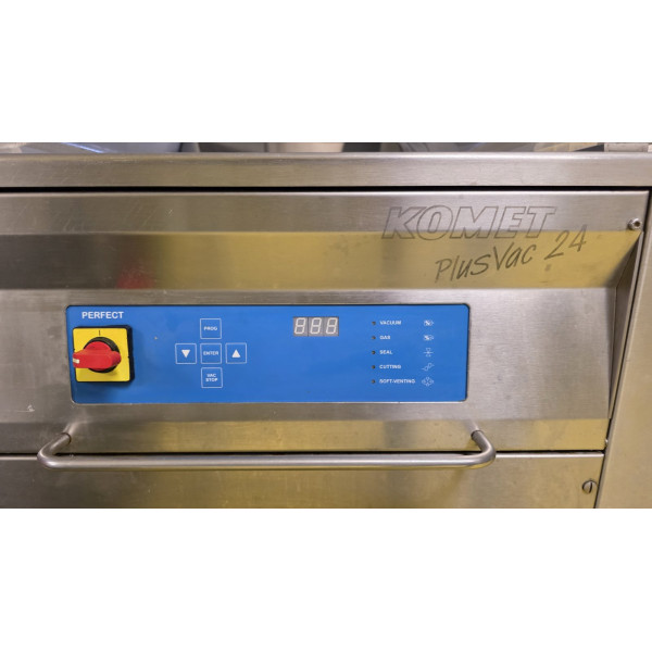 Komet PlusVac 24 – Ipari Kamrás vákuumcsomagoló gép - Dupla hegesztősín (47cm)
