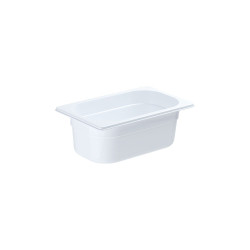 White polycarbonate container GN 1/4