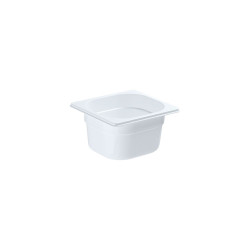 White polycarbonate container GN 1/6