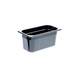 Black polycarbonate container GN 1/3