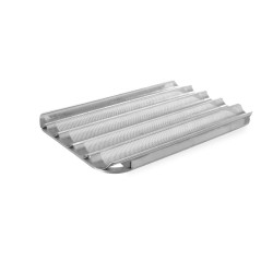 Perforated aluminum grate for baguettes / dumplings