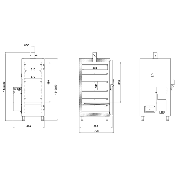 Igloo W200 Smoke cabinet Igloo W200 Smoke cabinet