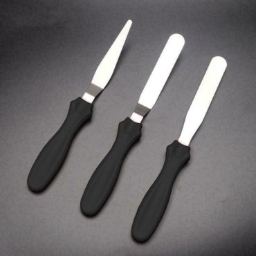 3 darabos rozsdamentes acél spatula, kenőkés  Paulina ajánlásával