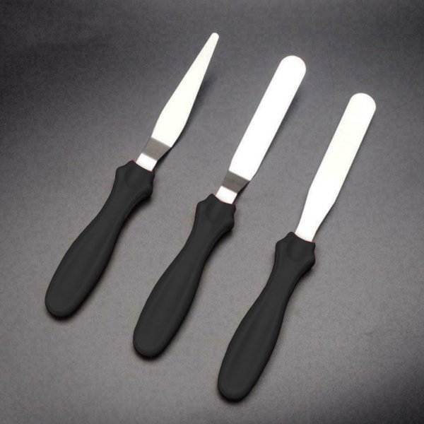 3-piece stainless steel spatula with lubrication knife With Paulina's recommendation!