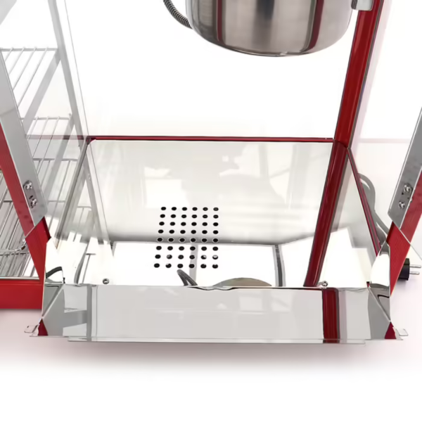 MAXIMA Popcorn gép - 150gr - melegítő vitrinnel