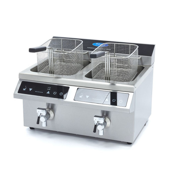 MAXIMA Induktions-Ölfritteuse - 2x8 Liter - 2x3,5 kW MAXIMA Induktions-Ölfritteuse - 2x8 Liter - 2x3,5 kW
