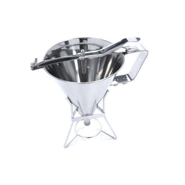 Edelstahl-Pfannkuchenteigspender 1,6 Liter – 3 verschiedene Einfülllöcher Edelstahl-Pfannkuchenteigspender 1,6 Liter – 3 verschiedene Einfülllöcher