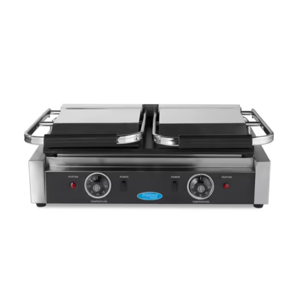 MAXIMA kontakt grill dupla sima 2 x 22cm