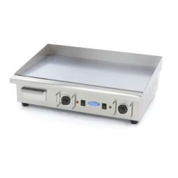 MAXIMA Smooth grill 73cm - chrome plate - 400V