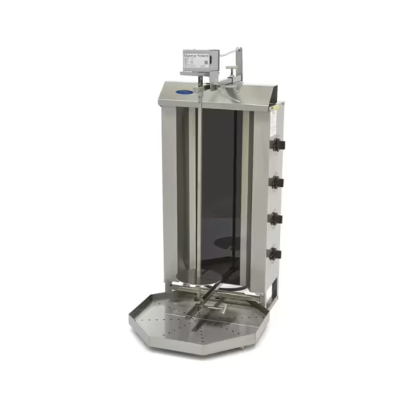 MAXIMA Elektrischer Gyros-Ofen – mit 4 Brennern – 50 kg Fleisch MAXIMA Elektrischer Gyros-Ofen – mit 4 Brennern – 50 kg Fleisch