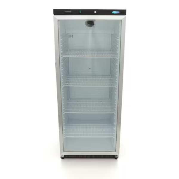 MAXIMA  Refrigerator - 600L - Black - With glass door