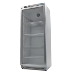 MAXIMA Kühlschrank – 600 l – Edelstahl – mit Glastür MAXIMA Kühlschrank – 600 l – Edelstahl – mit Glastür