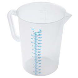 Priehľadná odmerná nádoba - 1 liter Priehľadná odmerná nádoba - 1 liter