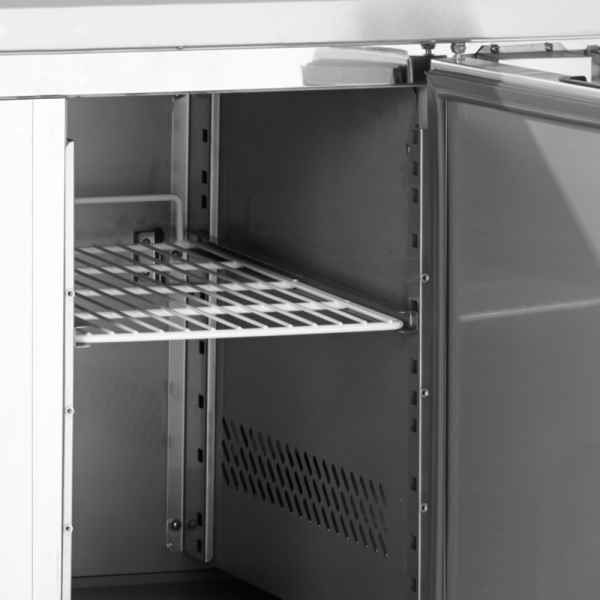 Tefcold GS91 - Nerezový pult na šaláty - Hrubý 260 litrov Tefcold GS91 - Nerezový pult na šaláty - Hrubý 260 litrov