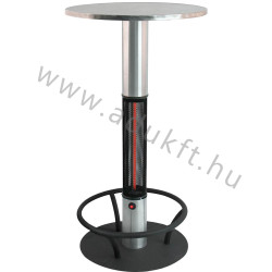 Stehtisch mit Heizkörper