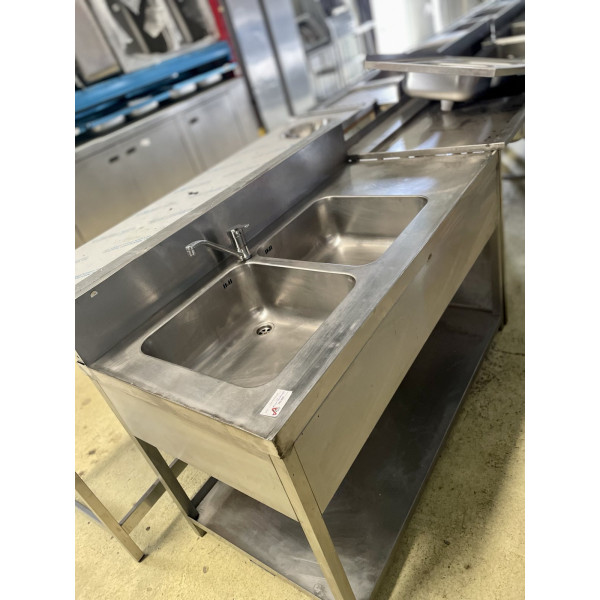 Sink table with 2 basins 45x45cm Sinks