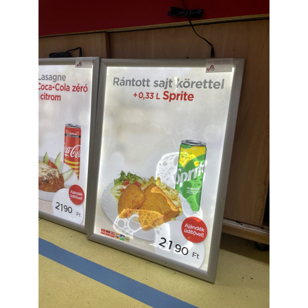 Illuminated advertising board Illuminated advertising board